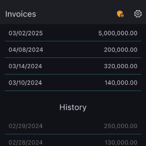 Moj Paušal
List with history